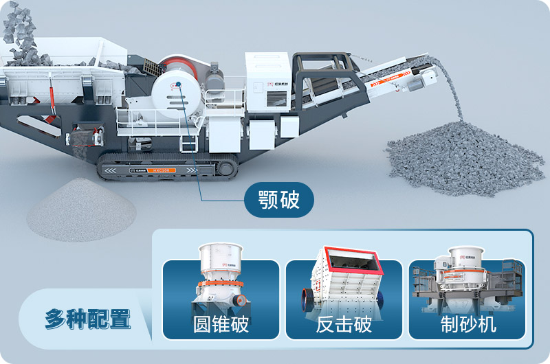 履帶式破碎機(jī)不同配置 履帶式破碎機(jī)不同配置