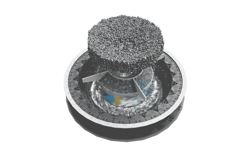 沖擊式破碎制砂機(jī)工作原理動態(tài)圖