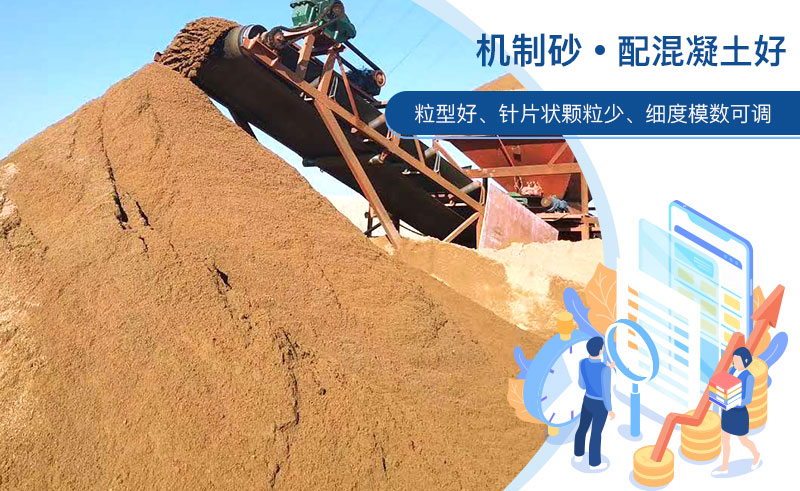 機制砂和河沙哪個配混凝土好？成套制砂設備多少錢？