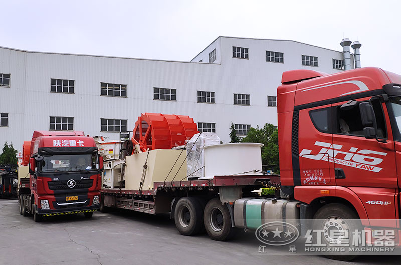 輪式洗砂機不停發(fā)往各地 輪式洗砂機不停發(fā)往各地