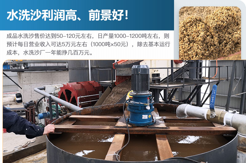 水洗砂的原料是什么？水洗沙一年能掙多少錢？