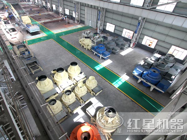 紅星河卵石打砂機(jī)生產(chǎn)車間