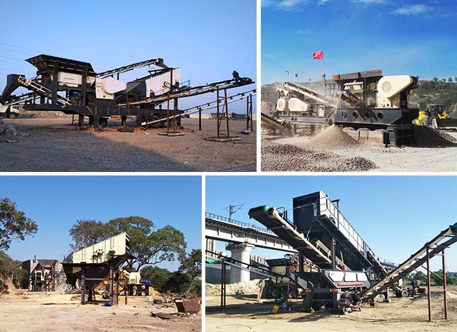 流動(dòng)碎石機(jī)作業(yè)現(xiàn)場拍攝