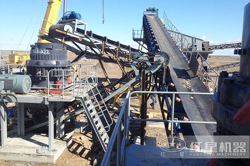 石頭圓錐破作業(yè)客戶(hù)現(xiàn)場(chǎng)