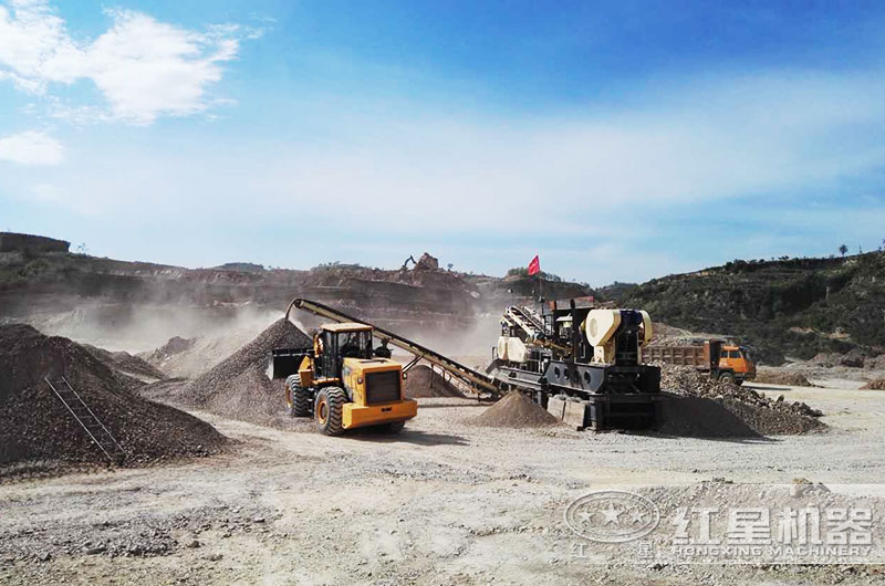 移動制砂機作業(yè)現場