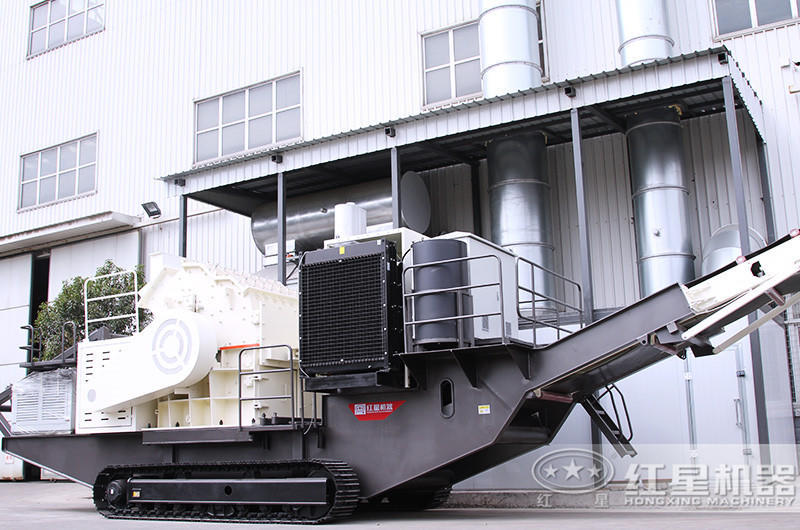 湖南株洲時產200噸環(huán)保建筑垃圾破碎現場