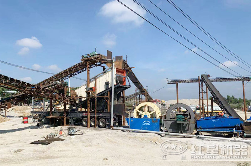 時產(chǎn)500噸的水洗沙生產(chǎn)線需要配備哪些水洗沙機器？