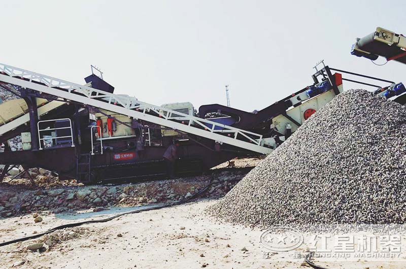 高質量打石子生產線作業(yè)現(xiàn)場