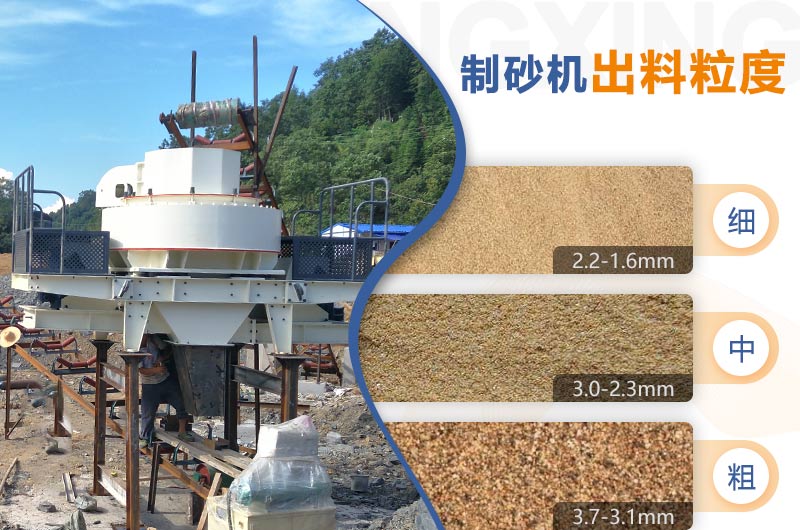 紅星機(jī)器HVI制砂機(jī)的粗、中、細(xì)粒度范圍