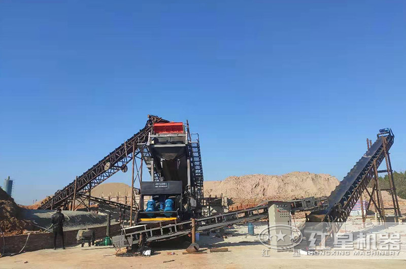 買8小時產(chǎn)300立方的礦山用石頭沙子混合制沙機？來紅星礦石機械廠可一站購齊