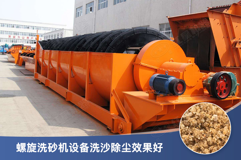 螺旋洗砂機設備每小時產量多少，型號有哪些？
